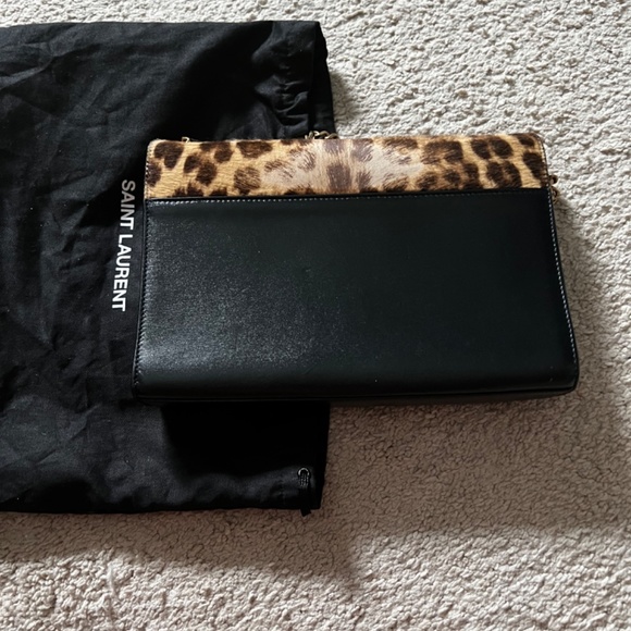 SAINT LAURENT LEOPARD PRINT BAG. - Picture 3 of 5